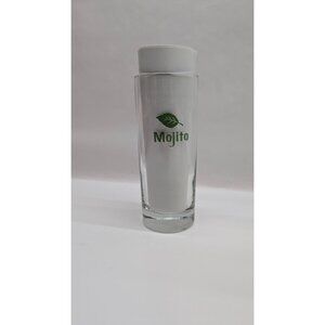 Libbey Glass Mojito Tall Glass Green Leaf Design Barware Drinkware